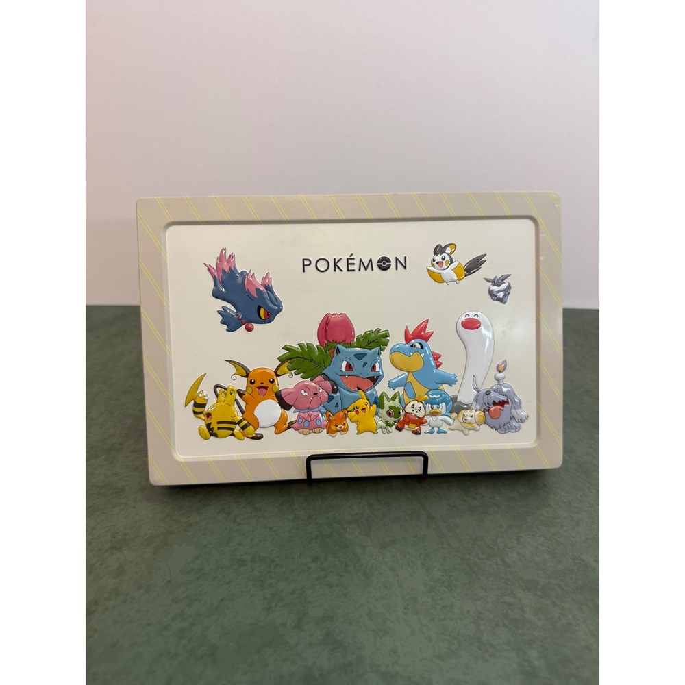 Pokemon Pocket Monsters Metal Storage Tin Pikachu Bulbasaur Snorlax Collectible